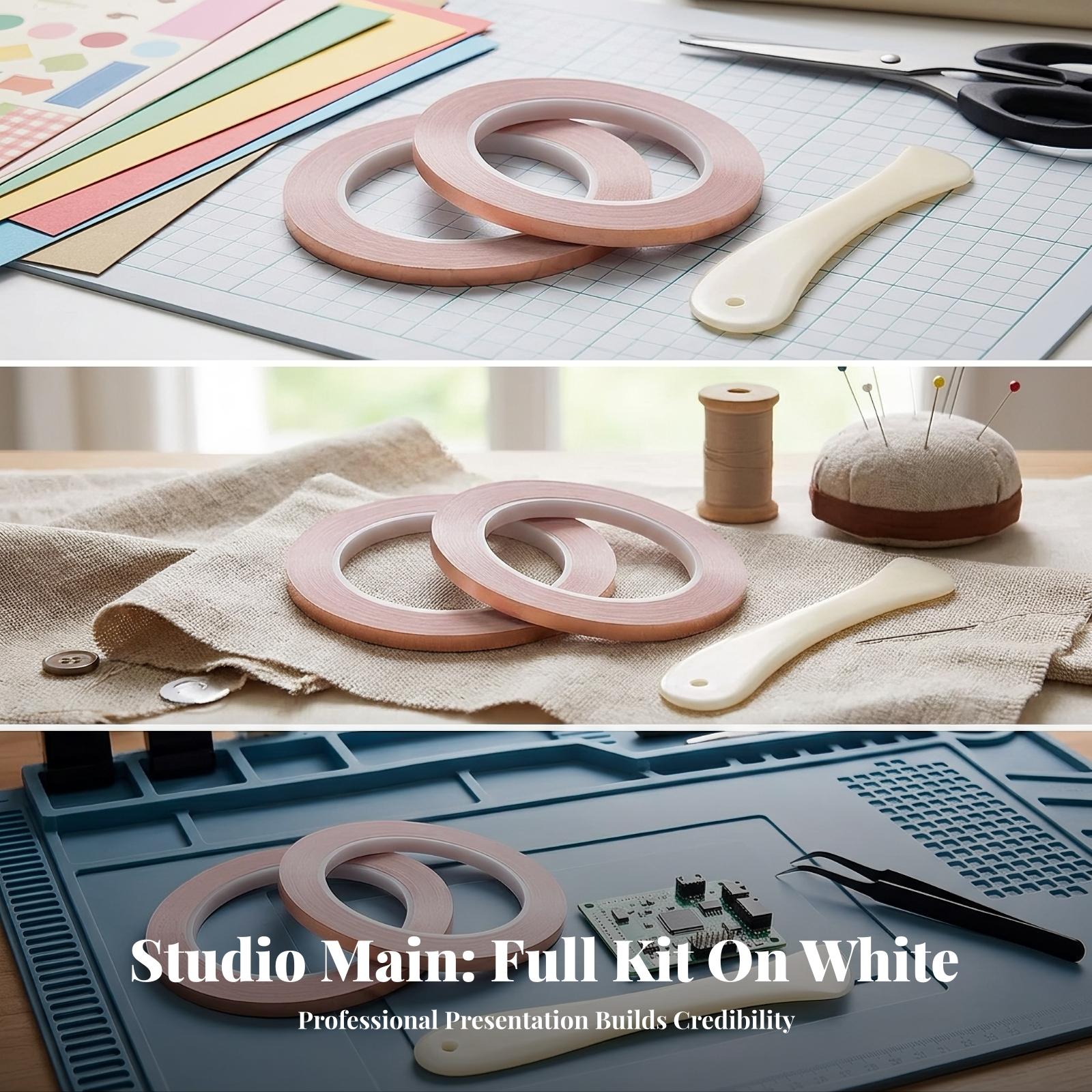Bone Folder Tool - Copper Conductive Tape for Guitar Shielding