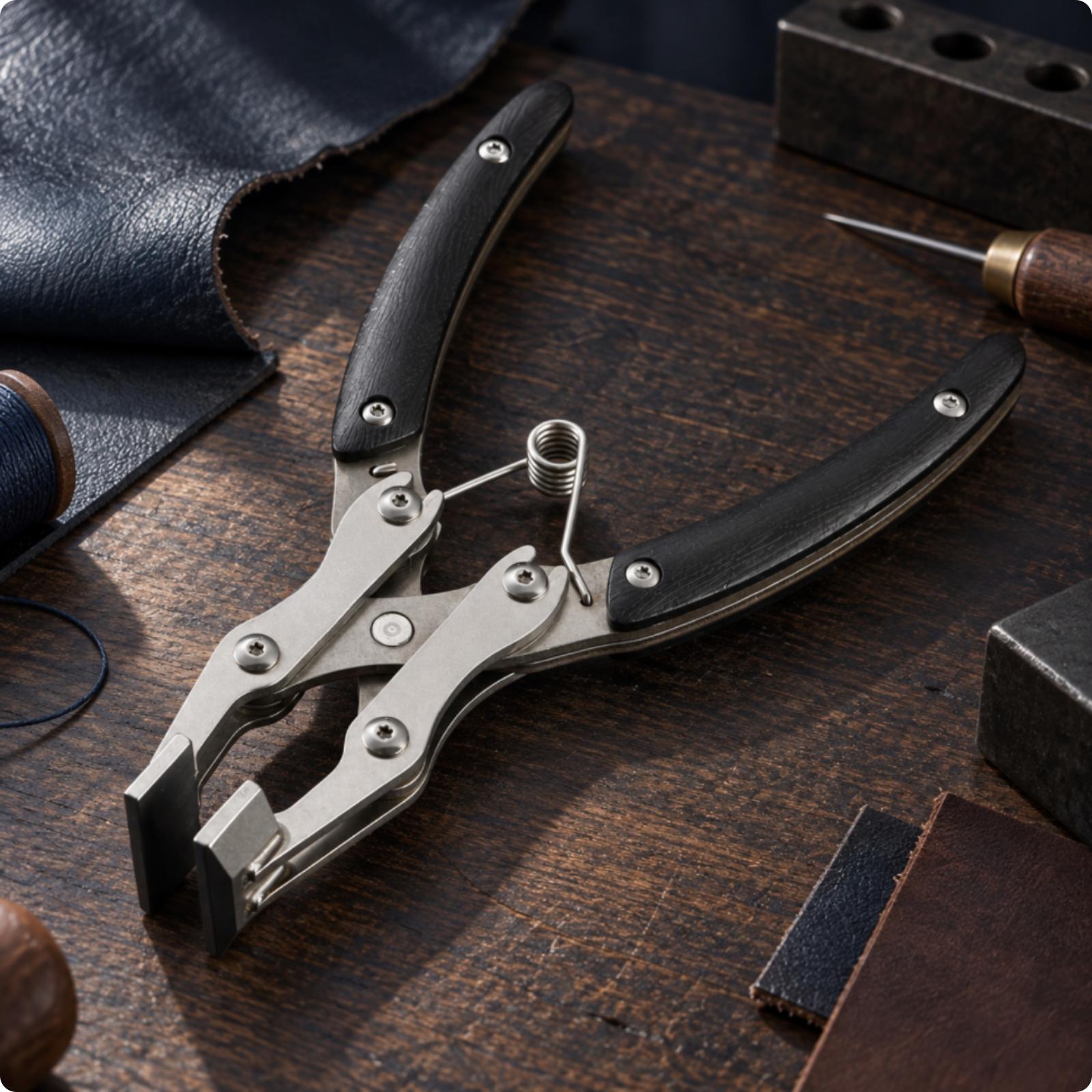 Professional Leather Edge Plie - огляд і ціна Leatherwork Hand Press