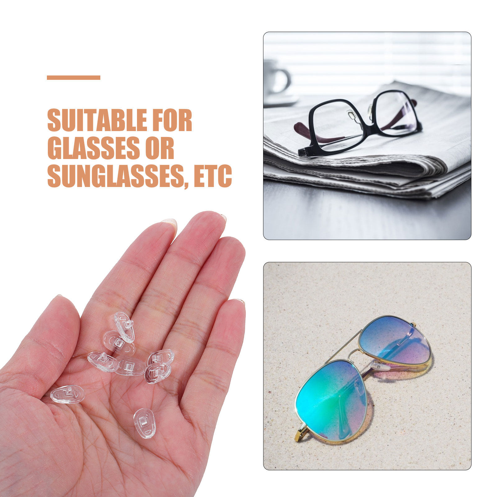 8Pcs Soft Silicone Eyeglass No - огляд і ціна Leatherwork Designs