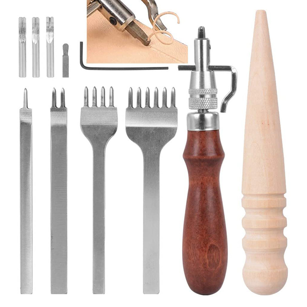 7 In 1 Adjustable Leathercraft - огляд і ціна Groover Stitching Tool