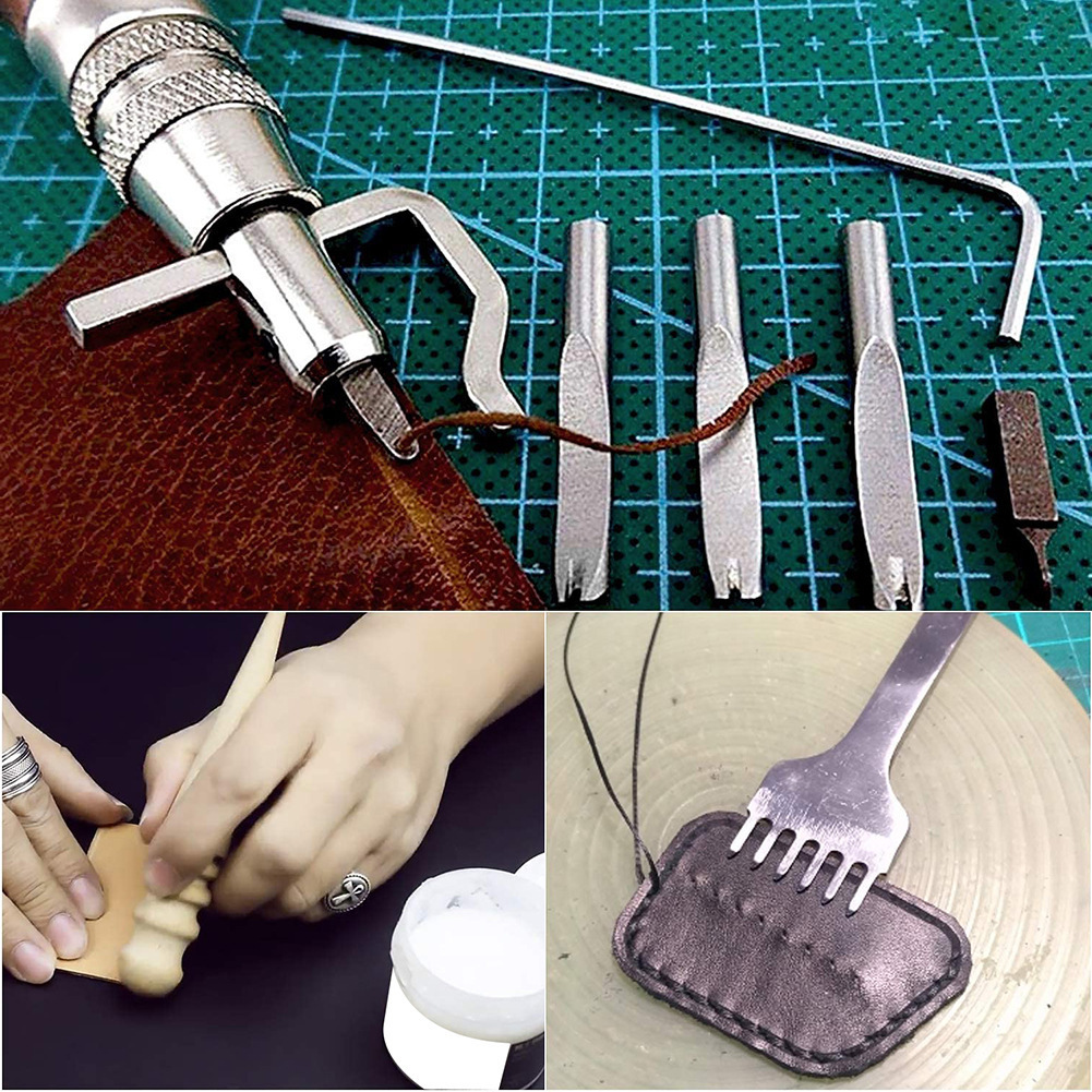7 In 1 Adjustable Leathercraft - огляд і ціна Groover Stitching Tool