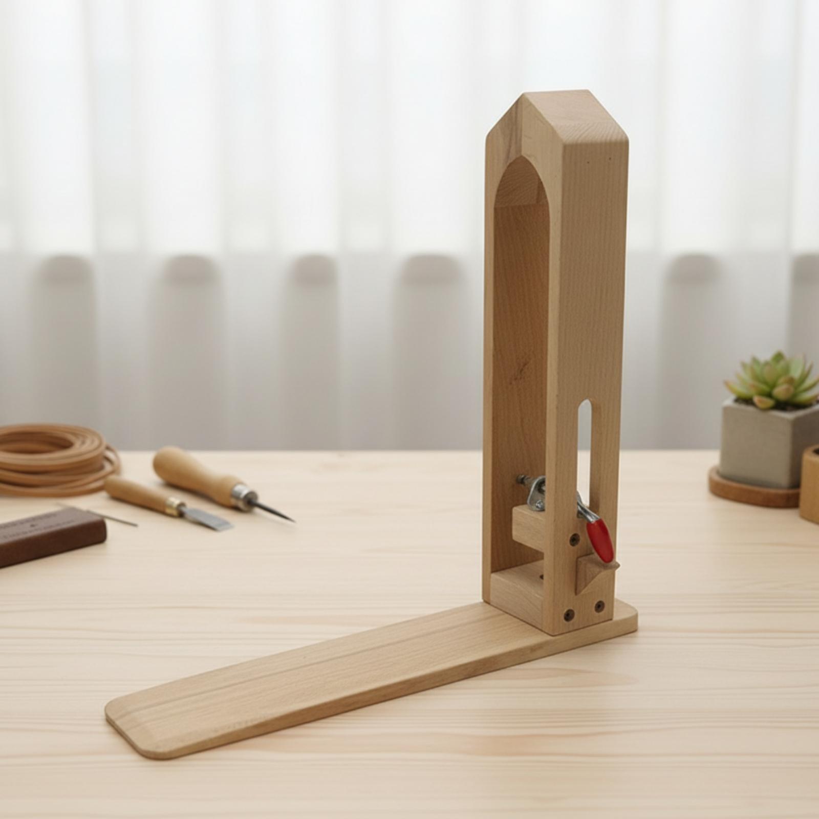 Beechwood Leather Sewing Clamp - огляд і ціна Leatherwork Hand Press
